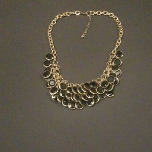 Black circles necklace